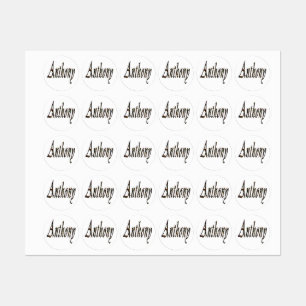 Anthony Name Logo, Labels