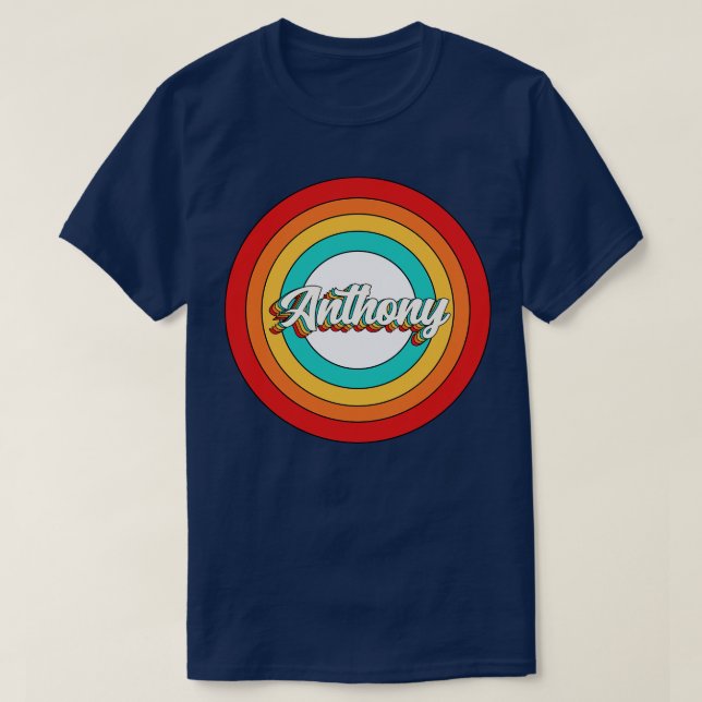 Anthony Name Shirt Vintage Anthony Circle (Design Front)