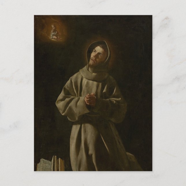 Anthony of Padua (Francisco de Zurbarán, 1627-30) Postcard (Front)