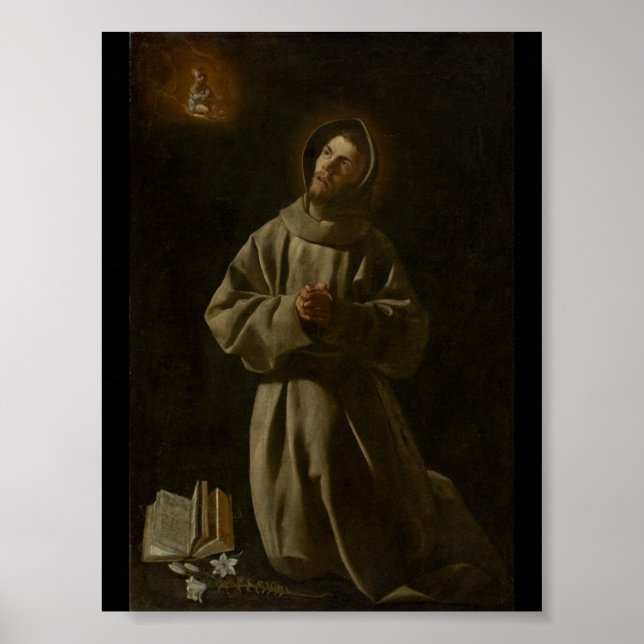 Anthony of Padua (Francisco de Zurbarán, 1627-30) Poster (Front)
