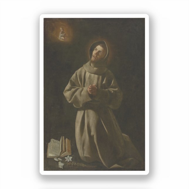 Anthony of Padua (Francisco de Zurbarán, 1627-30) Sticker (Front)