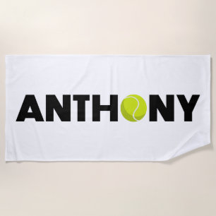Anthony Tennis Beach Towel