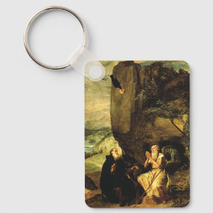 Anthony the Great and Paul of Thebes Keychain