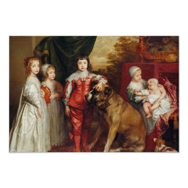 Anthony van Dyck- Five Eldest Children of Charles Photo Print (Front)