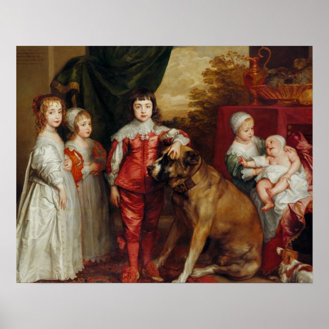 Anthony van Dyck- Five Eldest Children of Charles Poster (Front)