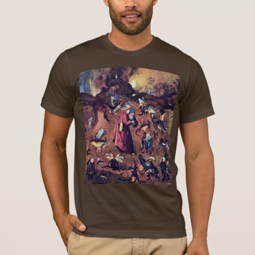 Anthony With Monsters By Hieronymus Bosch T_Shirt