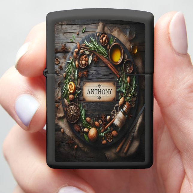Anthony's Spice Circle Zippo Lighter (In Hand)