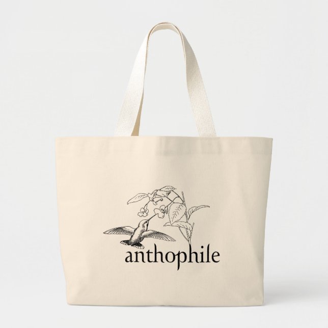 Anthophile Large Tote Bag (Front)