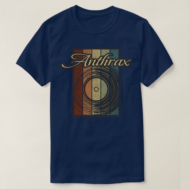 Anthrax Vynil Silhouette T-Shirt (Design Front)