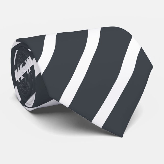 Anthrazitgrau gestreift Krawatte Neck Tie (Rolled)
