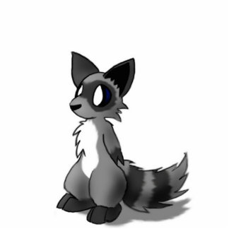 Anthro Raccoon Sculpture