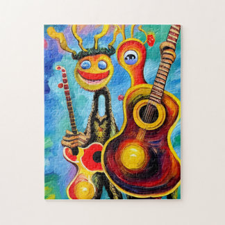 Anthromorphic Guitars Jigsaw Puzzle