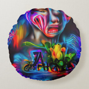 Anthrophobia 2 round pillow
