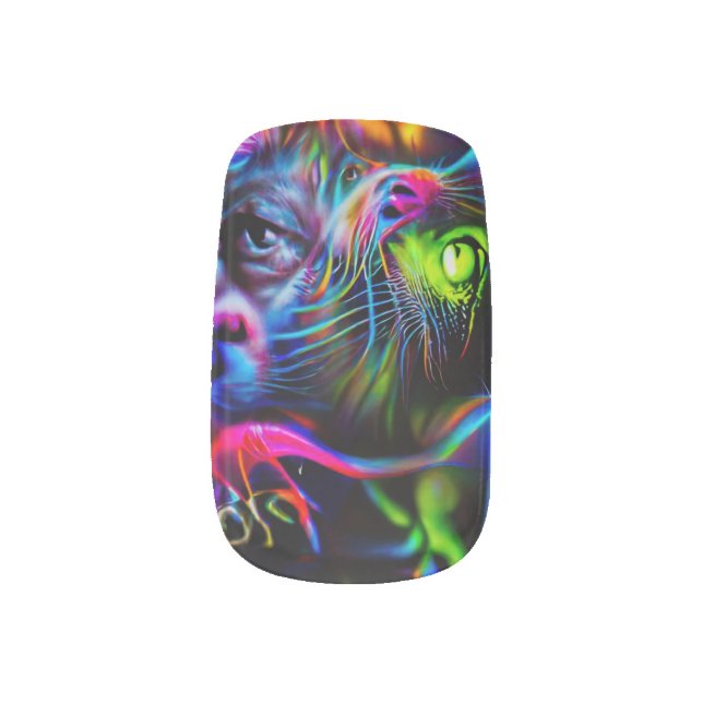 Anthrophobia  minx nail art (Left Thumb)