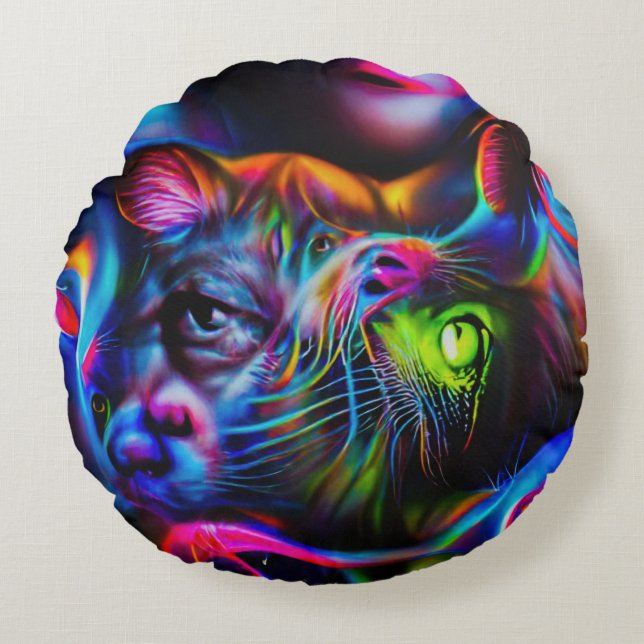 Anthrophobia  round pillow (Front)