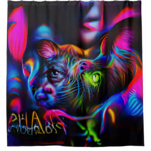 Anthrophobia shower curtain