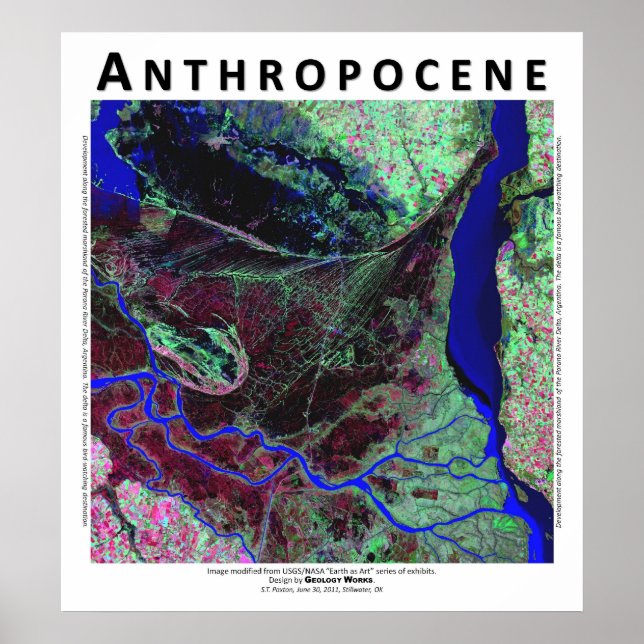 Anthropocene V - Parana River Delta, Argentina Poster (Front)