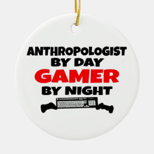 Anthropologist Gamer Ceramic Ornament