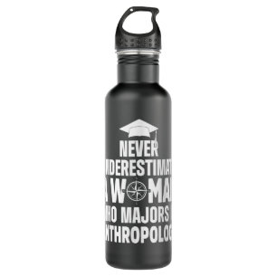 Anthropologist Woman Anthropology Student and Teac Stainless Steel Water Bottle