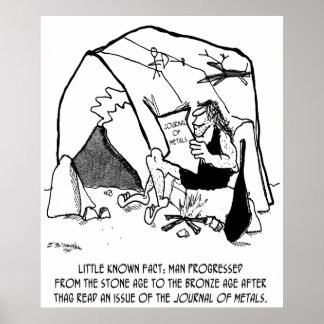 Anthropology Cartoon 1938 Poster