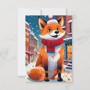 Anthropomorphic fox invitation