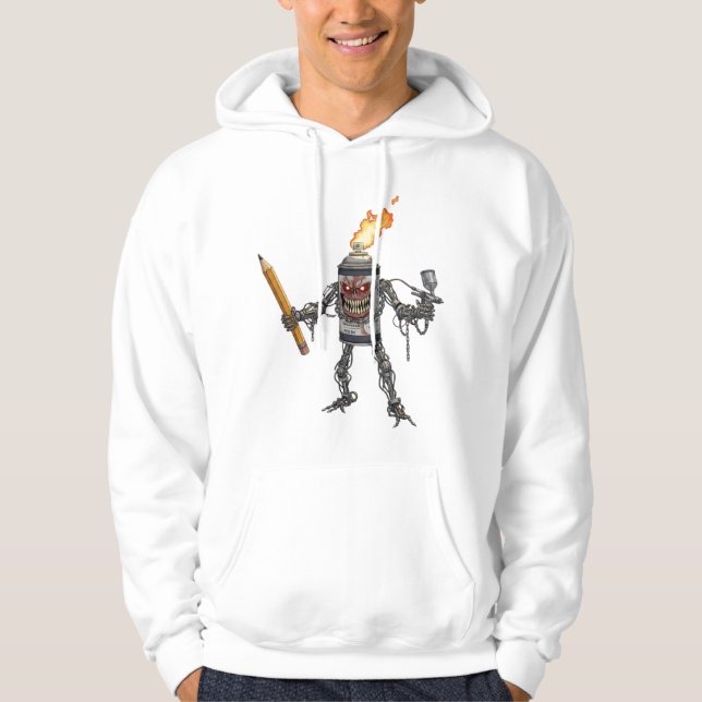 anthropomorphic spray T-shirt Hoodie (Front)