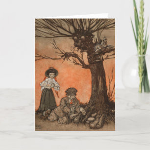 Anthropomorphic Tree by Charles Folkard Letterpress Thank You Card