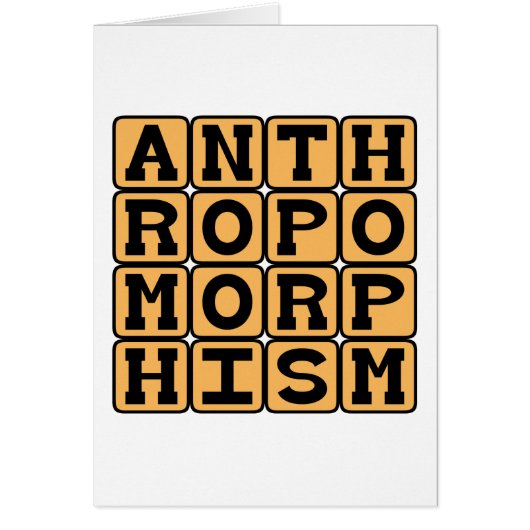 Anthropomorphism, Imbuing Animals With Human Trait Cards (Front)