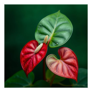 anthurium flower wall art