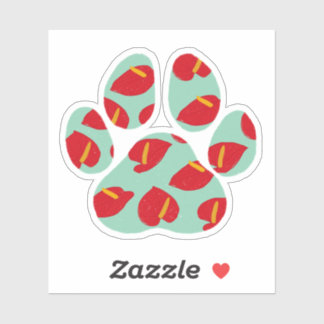 Anthurium Paw Sticker