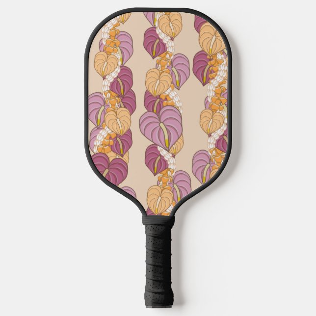 Anthurium Puakenikeni Lei Pickleball Paddle (Front)