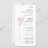 Anthurium Wedding Menu  (Front)