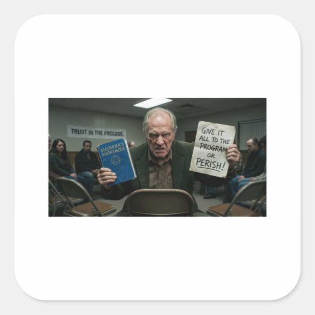 Anti-AA Give It All or Perish Square Sticker (Front)