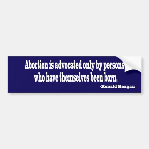 Anti Abortion Bumper Sticker