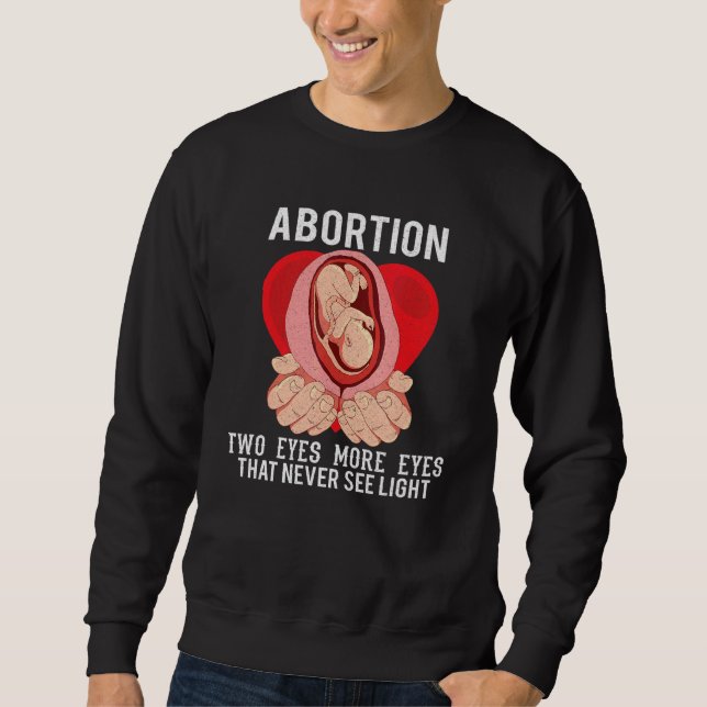Anti Abortion Pro Life Choice Stop Unborn Lives Co Sweatshirt (Front)