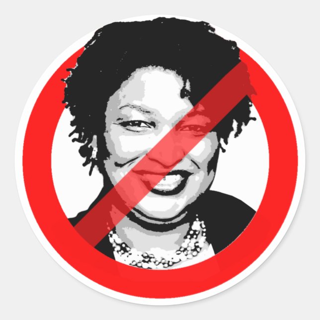 ANTI ABRAMS CLASSIC ROUND STICKER (Front)