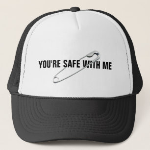 Anti-Abuse Anti-Bullying Safety Pin Trucker Hat