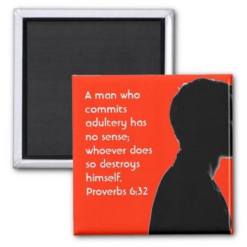 ANTI ADULTERY Christian Scripture Proverbs 632 Magnet