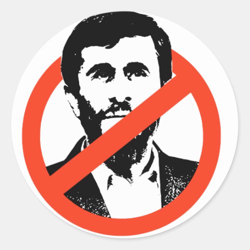 Anti_Ahmadinejad Classic Round Sticker