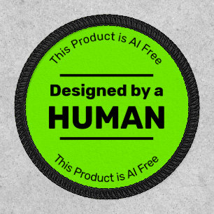 Anti-AI - Human Made Creation - 100% Self-Created Patch