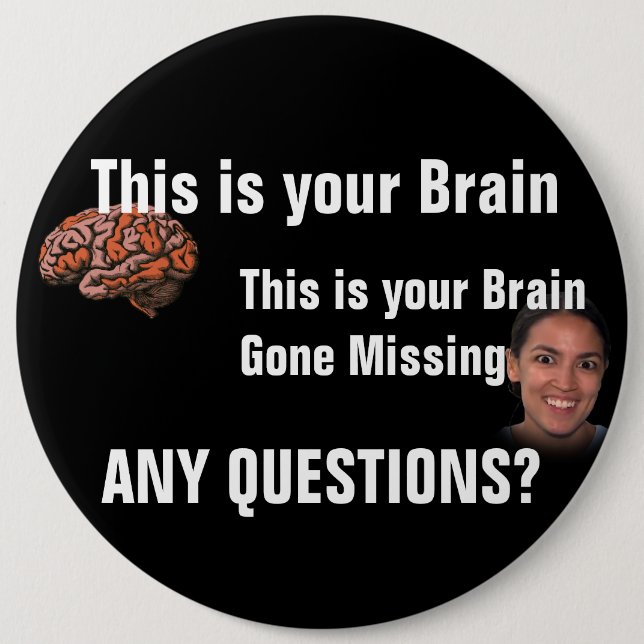 Anti Alexandria Ocasio-Cortez Button (Front)