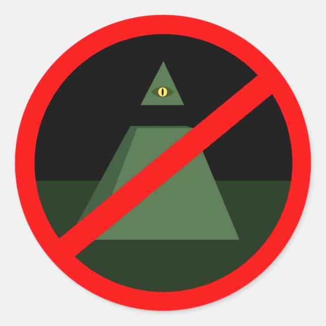 Anti Allseeing Eye Sticker (Front)