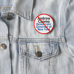 Anti Andrew Cuomo Democrat NY Governor EDIT Nam Button