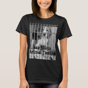 Anti Animal Testing Beagle Ladies Basic T-shirt