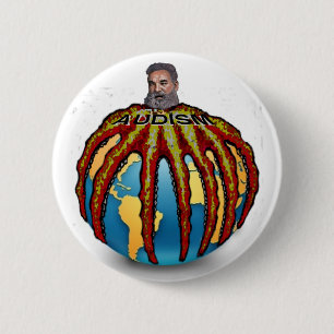 Anti-Audism - the Octopus of AGB Pinback Button