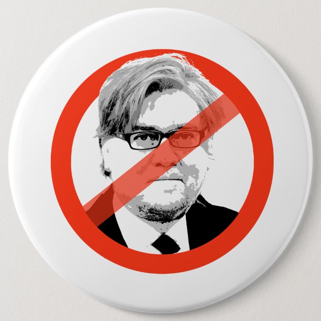 Anti-Bannon - Anti- Steve Bannon Pinback Button (Front)
