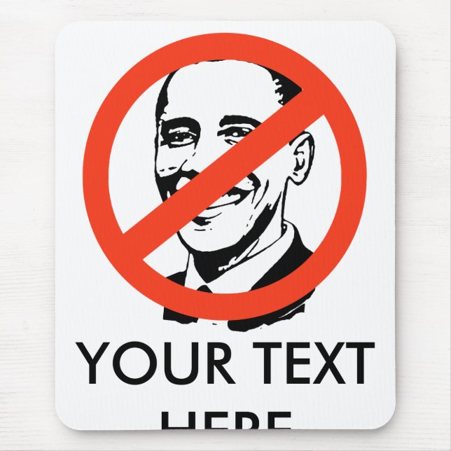 ANTI-BARACK OBAMA: ANTI-OBAMA MOUSE PAD (Front)