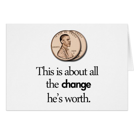 ANTI BARACK OBAMA CARDS (Front Horizontal)