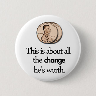 ANTI BARACK OBAMA PINBACK BUTTON