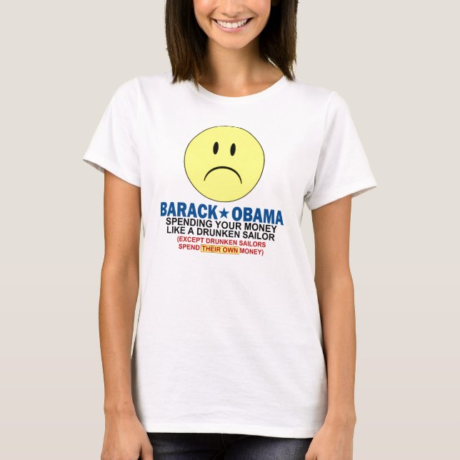 Anti Barack Obama T-Shirt (Front)
